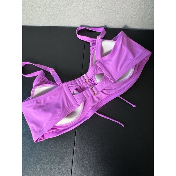 Wild Fable Shirred Underwire Swim Top Size 24 - Picture 2 of 6